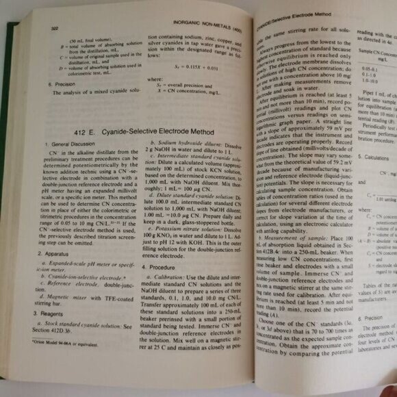 1981 Vintage Water Standards Book, Large Blue Book Technical Book Shelf Decor - Picture 7 of 10